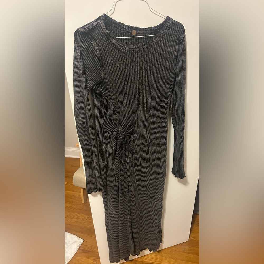 Free People waffle knit dress. - Picture 2 of 2